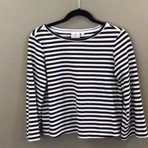 AG striped cropped top size Small